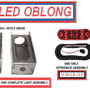 LED New Style Oblong  Lite Box --  Universal, Left Hand or Right Hand KIT